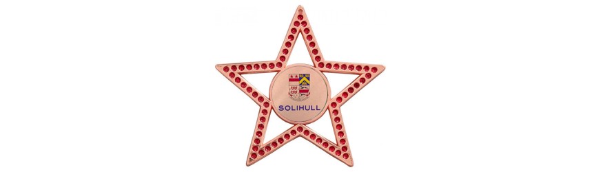 RED STAR GEMSTONE 75MM CUSTOM MEDAL **GOLD, SILVER OR BRONZE** RED STAR GEMSTONE 75MM CUSTOM MEDAL **GOLD, SILVER OR BRONZE**